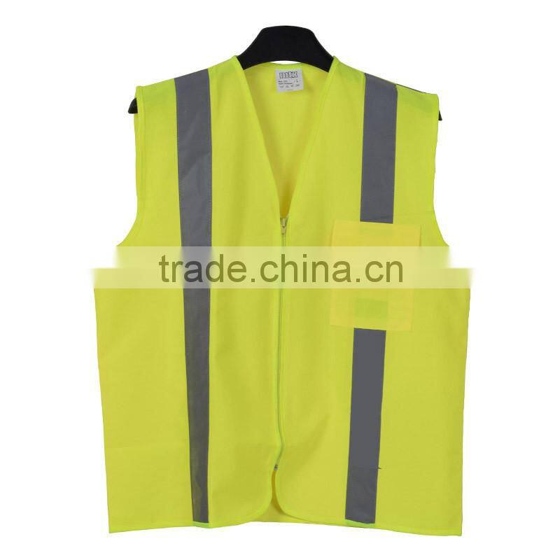 OEM china factory high visibility reflective fluorescent jacket for safety warning protection