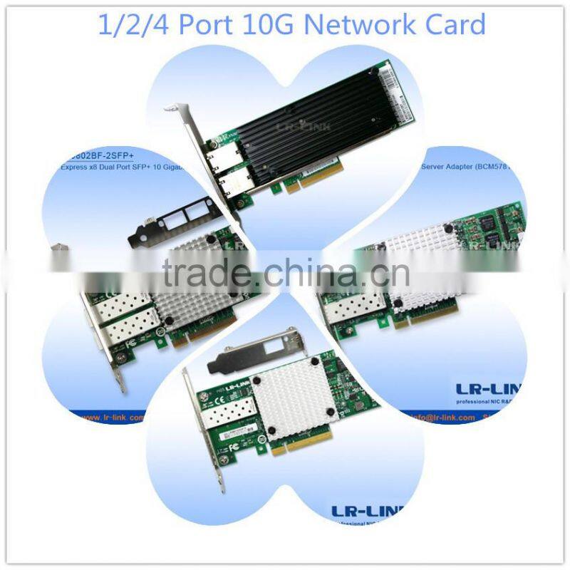 LR-LINK LREC6802BF-2SFP+ PCIe x8 Dual Port SFP+ Optical 10G Network Card Compatible Intel X520