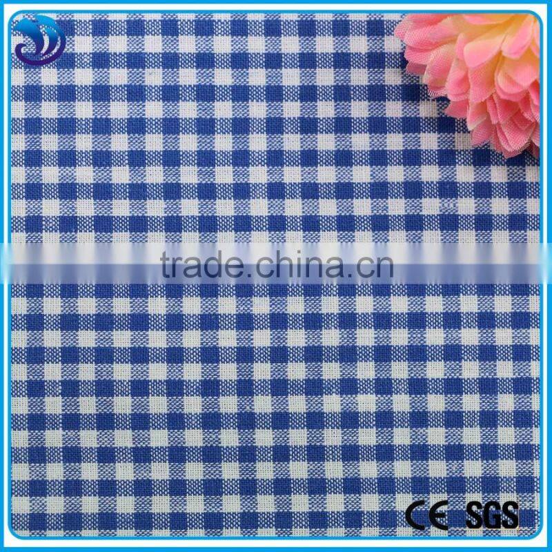 2015 latest design fashion yarn dyed small plaid cotton checks fabrics for shirt