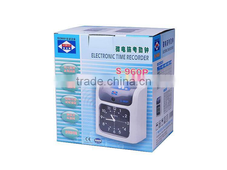 cheap Time recorder machine for staff's attendance with good design S-960