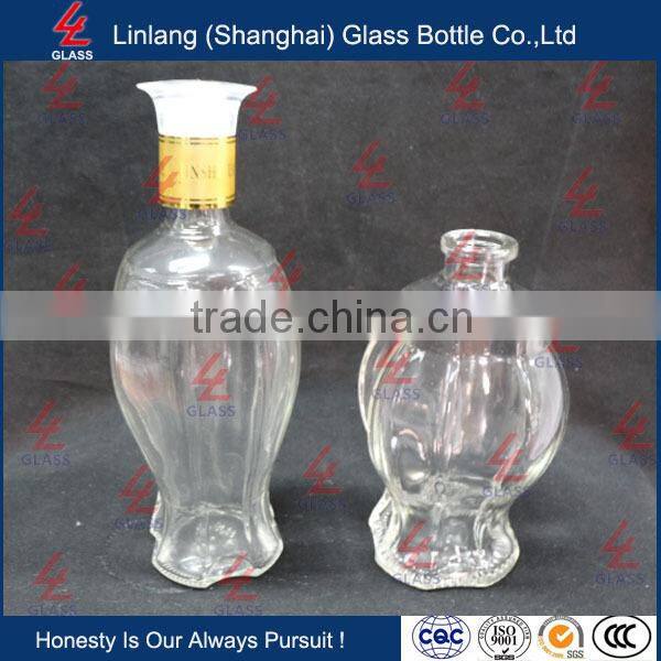 Wholesale Manufacturer Glass Bottle New Design Wine Glass Bottle