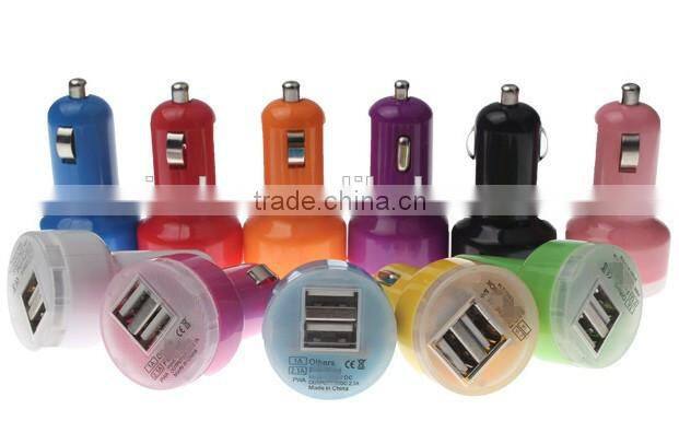 2015 new patented products mini dual usb car charger DC5V3.1A output charger for smartphone