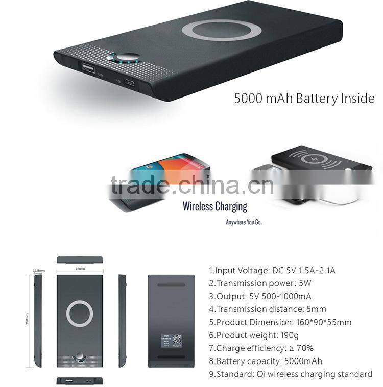 Protable Mobile Phone Wireless Charger for Android phone