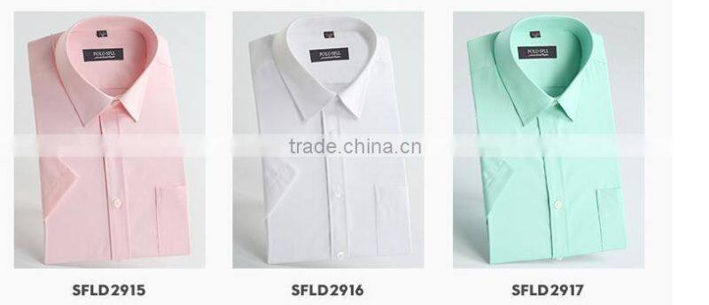 Wholesale price New pattern Solid Color french cuffs bulk custom men dress shirts