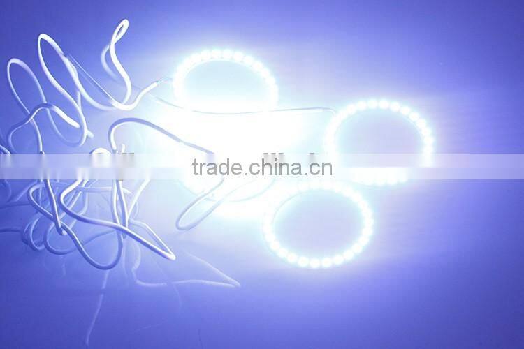 New Products 12v rgb with remote car led light angel eye colors led ccfl halo rings color changing headlight angel eyes kit