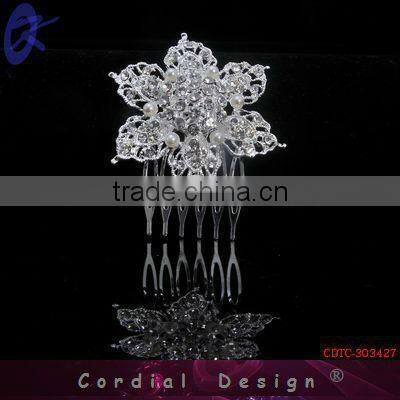 New Arrival Fashion Rhinestone Tiara Crown Hair Comb Headband Accessory