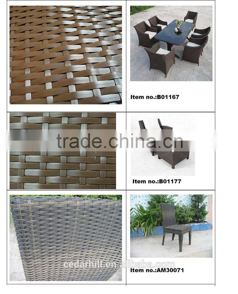 Luxury round rattan large garden use sofa set and wicker outdoor furniture