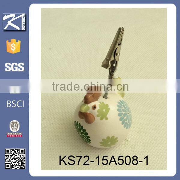 2015New design chicken shaped porcelain home decoration