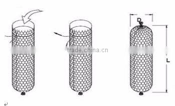 Galvanized/pvc coated hexagonal wire netting / gabion box/ stone cage