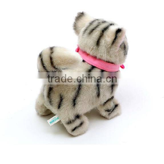 ICTI SEDEX Soft Stuffed walk music electronic cat
