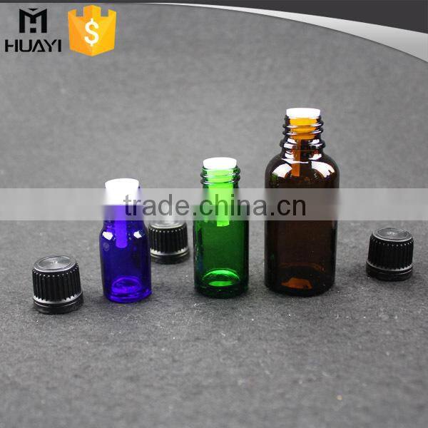 5ml 10ml 15ml 20ml 30ml 50ml 100ml child proof dropper plastic aluminium cap amber essential oil glass bottle