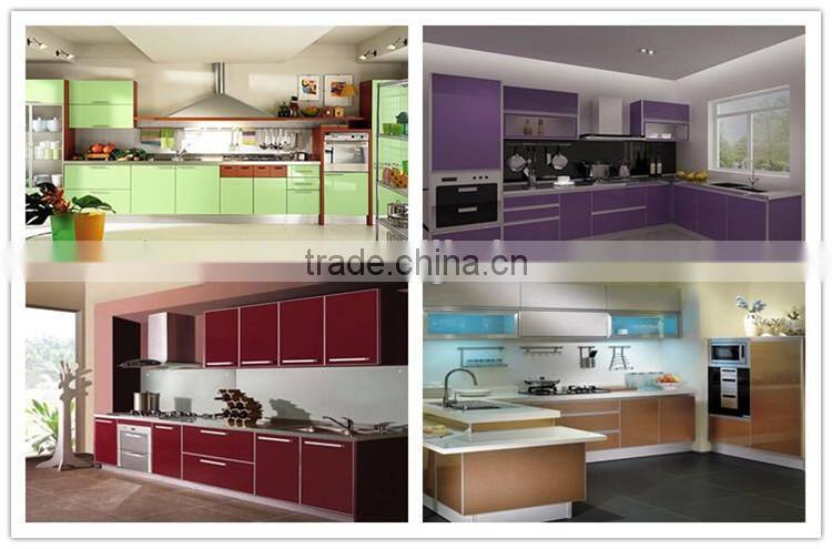 2015 modern style PVC wood kitchen cabinet