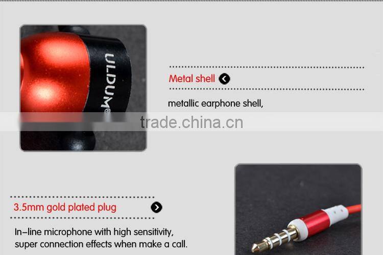 Electronic 2015 ULDUM ear hook earphone headphones, noodle wire earphone