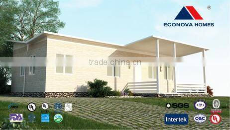 Econova Flat Pack sandwich container home with solar system