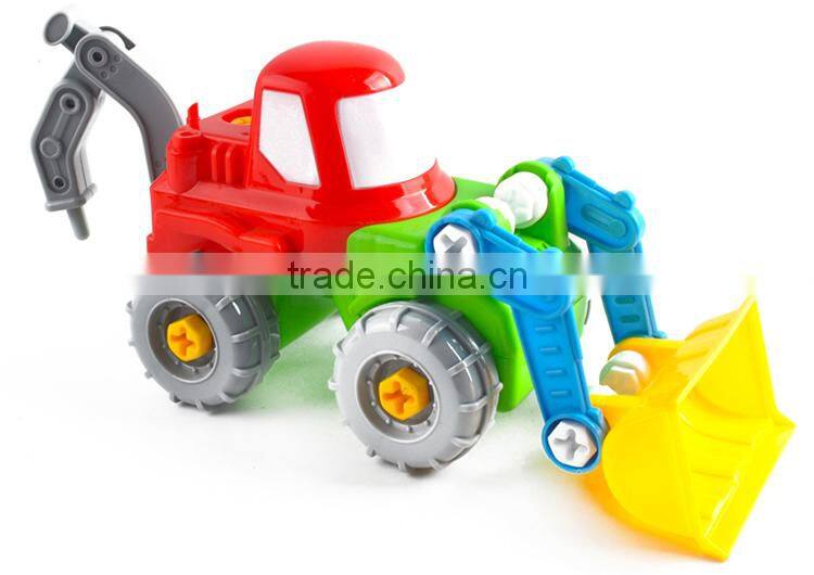 Children diy toy truck plastic assembly toys