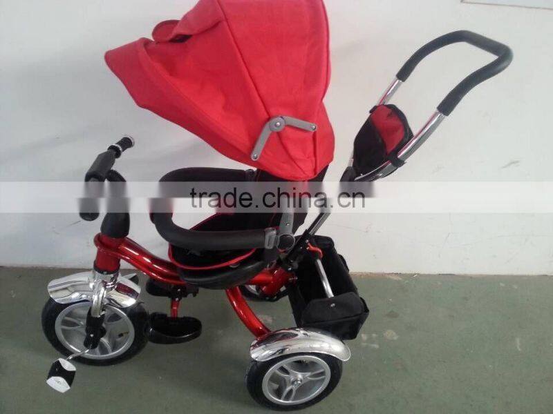 Lowest price kids tricycle/aluminum fram baby stroller/baby push bike