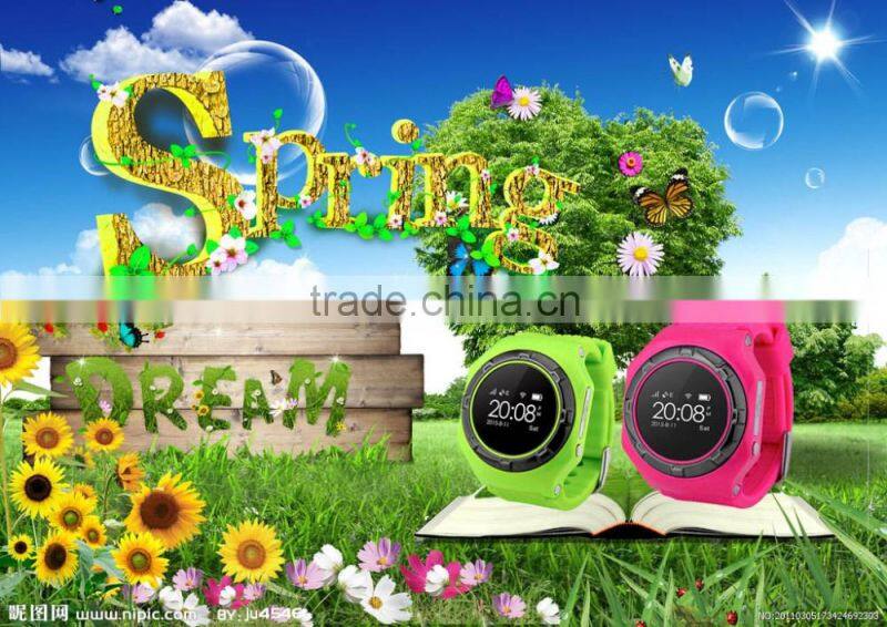 Kids android gps tracker pedometer smart watch phone