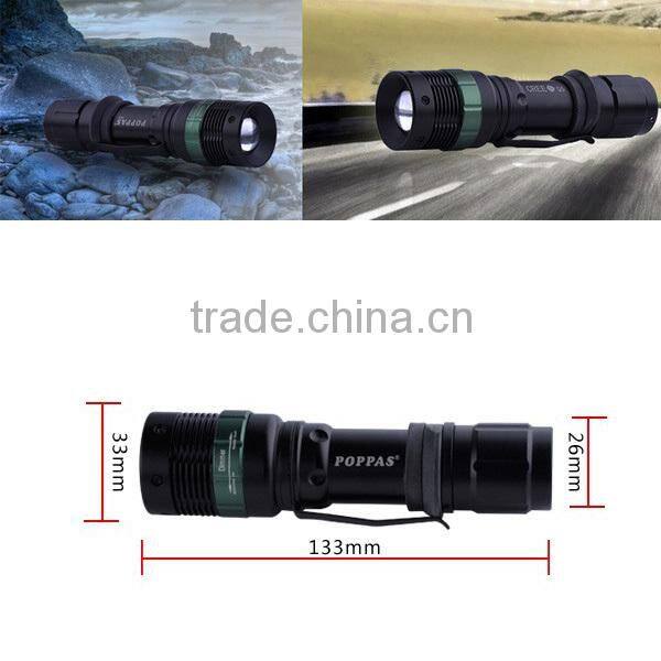 Hot Sale T820 XPE Led bulb Adjustable Focus most powerful led flashlight
