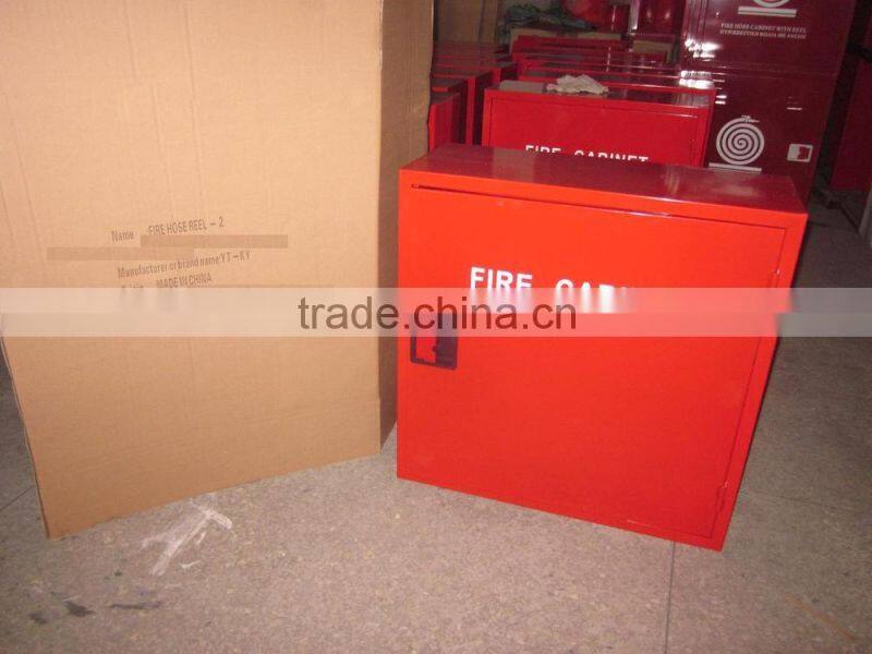 Steel Fire Hose Rack Cabinet with Canvas Hose