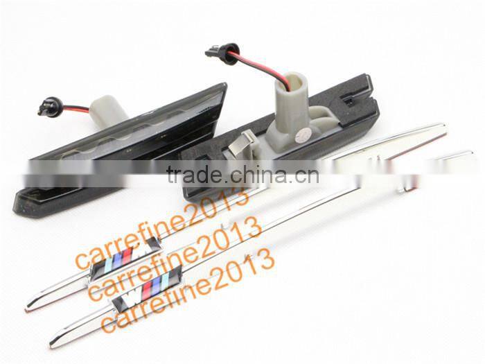 LED Side Marker for BMW E46 (98-01) 2D 4D 5D with M logo smoked