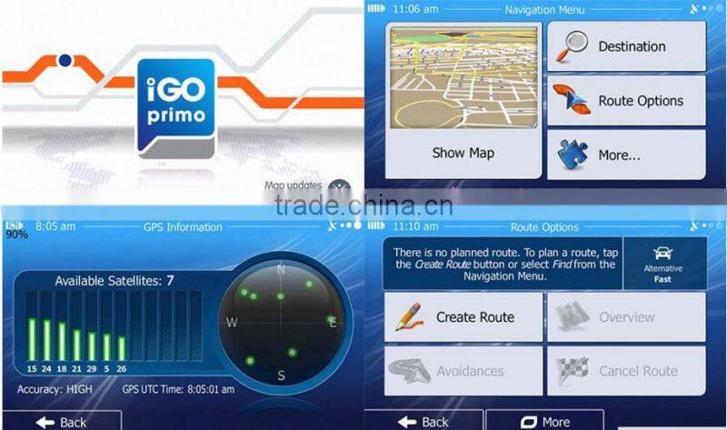Free newest world map Waterproof 4.3" motorcycle gps navigation system