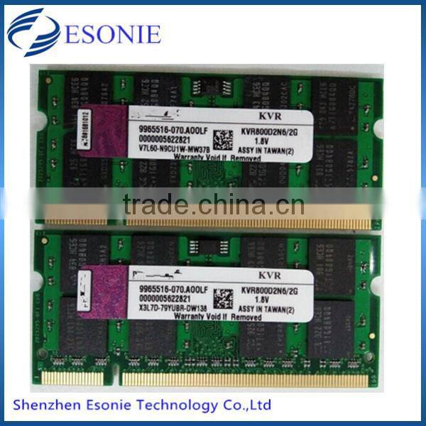 Alibaba china original chips ram memory ddr2 2gb 800mhz module