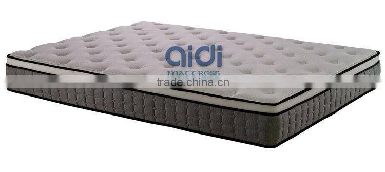 Modern Bedroom Furniture Polyurethane Foam Bamboo Pillow Top Pocket Spring Mattress AC-1403