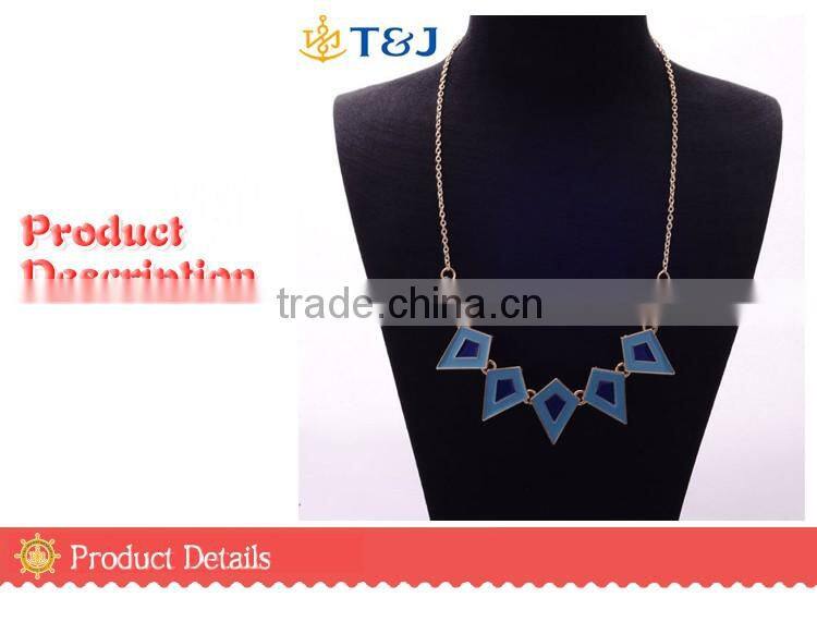 >>>New Arrival Design Charm Fashion Necklace Alloy Epoxy Chunky Diamonds Choker Necklace/