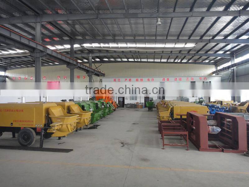 small concrete pump with CE ISO certification,hydraulic control concrete pump for sale