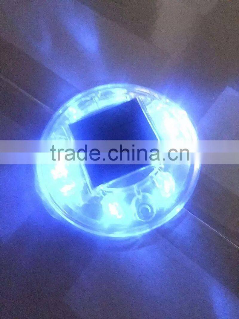 solar led flashing cat eye highway round plastic reflector