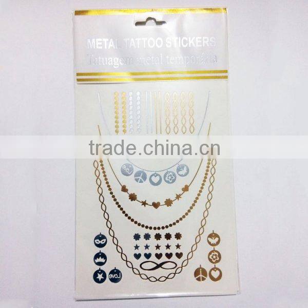 2016 New design high fashion waterproof Valentine's rose tattoo sticker