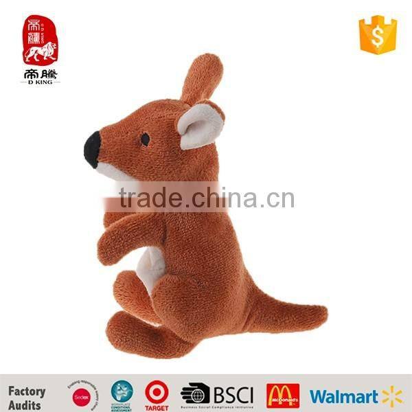 Cute lifelike kangaroo plush stuffed toy