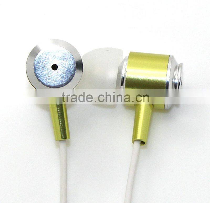 2016 Trending Products Metal Earphone Without Mic colorful