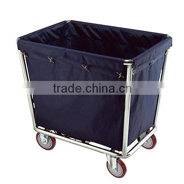 well sale wheelie hotel linen housekeeping trolleys cart with canvas