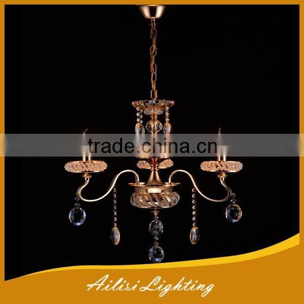 traditional antique top sale 5 lights crystal chandelier for dining room
