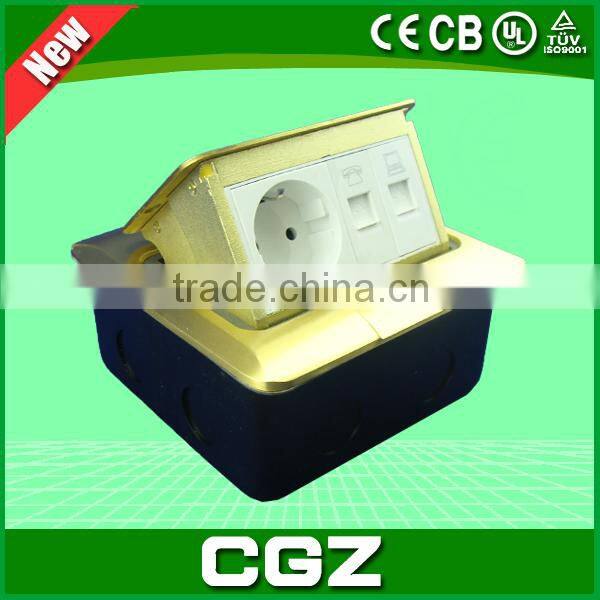 CGZ Brand 2015 new hot sale smart telephone floor socket high quality