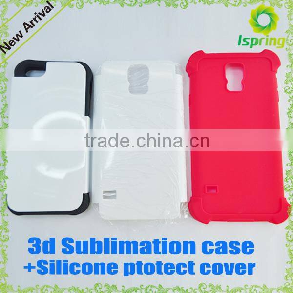 New material ,PC+leather/silicone 3d sublimation blanks