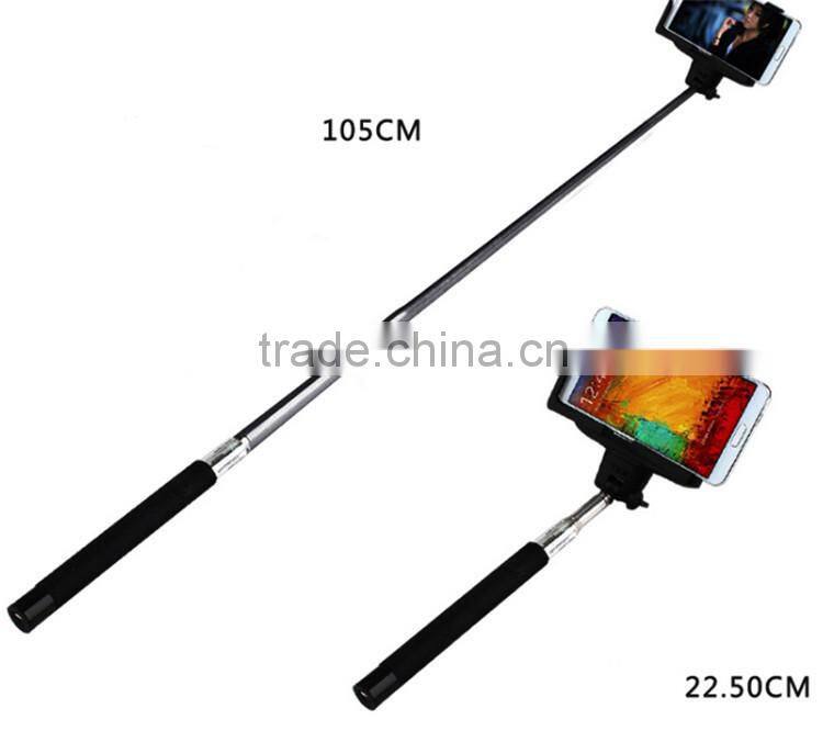 Handheld selfie stick with bluetooth remote shutter and monopod, wireless monopod selfie stick