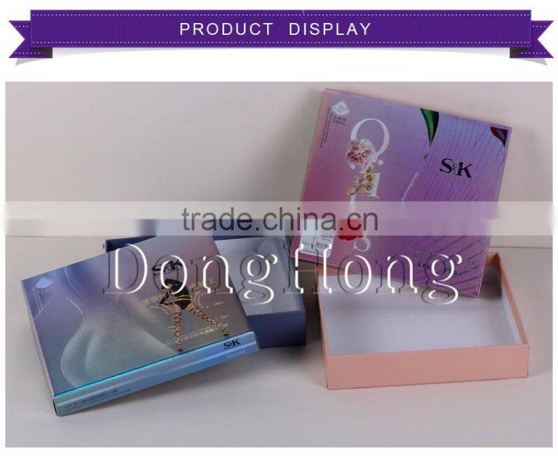 Luxurious handmade rigid paper clothing packaging box