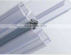 Tempered glass with Chrome aluminium profile for shower enclosure