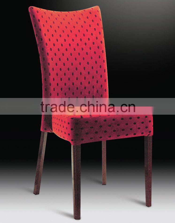 Cheap price high back chair Fabric furniture Superior hotel dining chair on sale ZA15