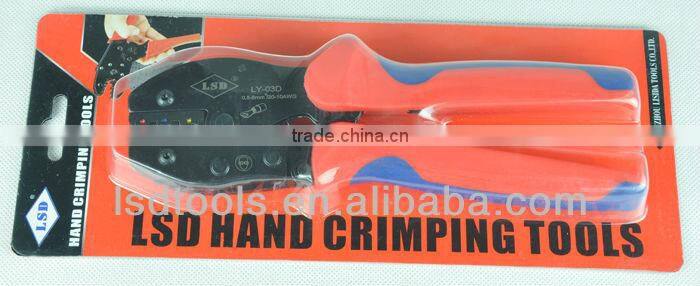 High Quality Insulated terminal connectors for 0.5-6mm2 Ratchet hand crimping plier,electrician crimper