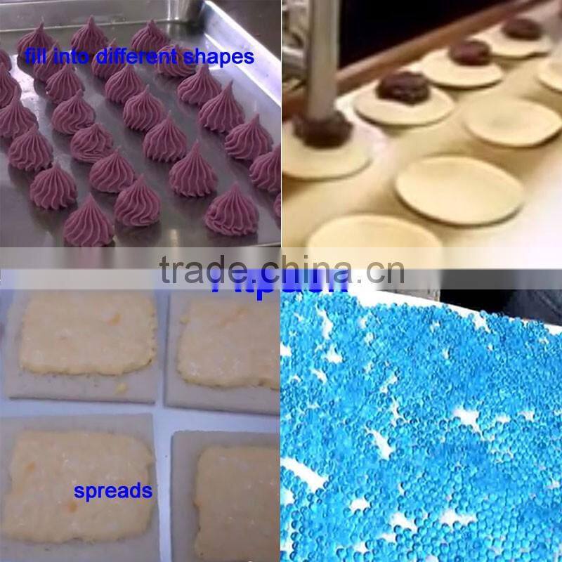 Semi-automatic cream heating and mixing filling machine