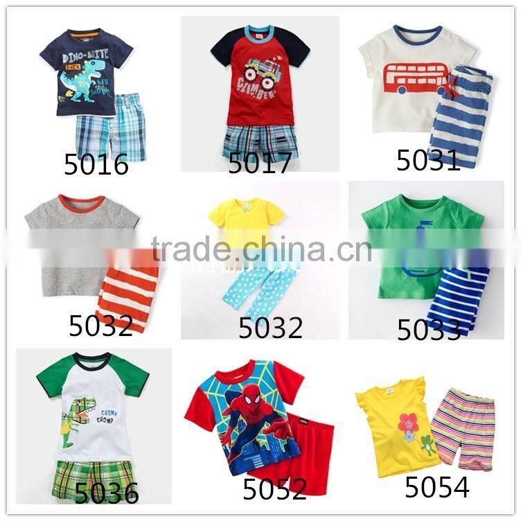 2016 oem summer set two-piece casual child clothing