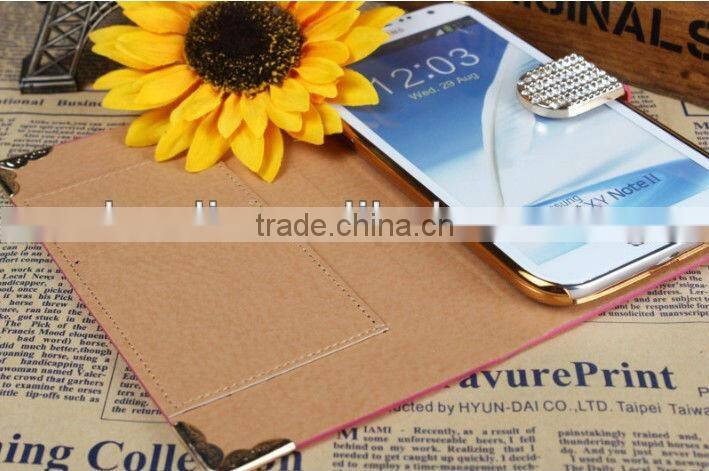 Hot sale belt clip leather flip case for samsung galaxy s4 case cell phone case