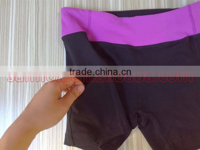 171-2 OEM 87%NYLON 13%SPANDEX Yoga Fitness Tight Women Wholesale GYM Shorts