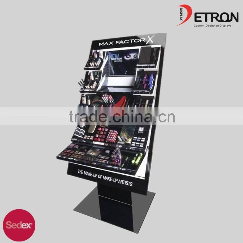 Hot sale acrylic cosmetic display stand nail lipstick display cabinet