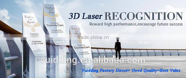 3d Laser Engraved Dome Top Crystal Block For Loyal Gifts