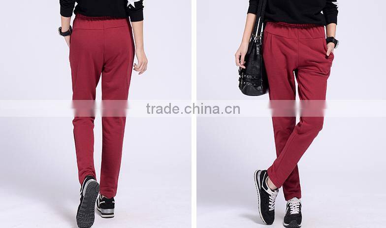 2016 Promotional Women Trousers Fat Women Pants Casual Pant Women
