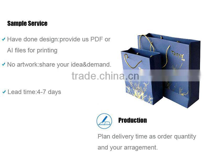 Luxury From Paper Hand Shopping Bag With Rope Handle